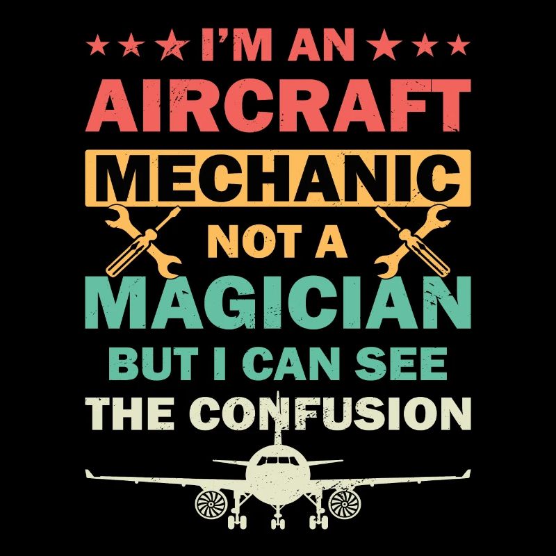 Flugzeugmechaniker Mechnaiker Held Flugzeug