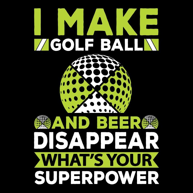 Golf Beer Tee Golf Ball Golfer Drink