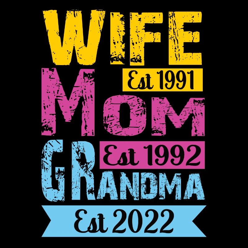 Ehefrau 1991 Mama 1992 Oma 2022