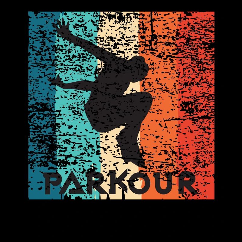 Vintage Parkour Freerunning Siluette Gift Idea