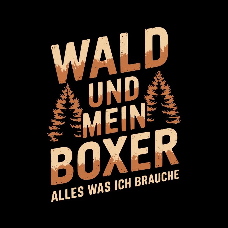 Wald und mein Deutscher Boxer