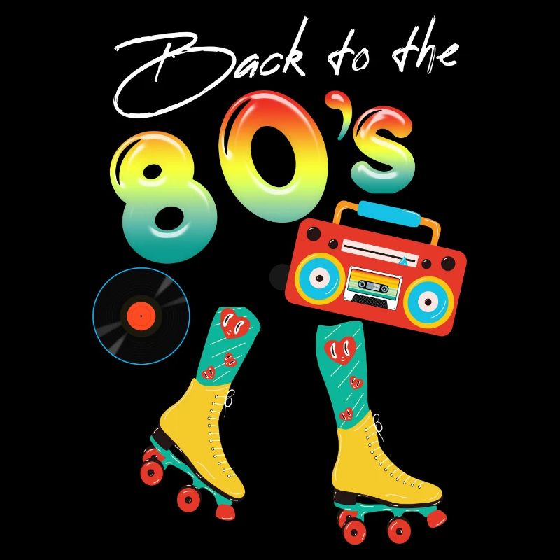 Retro roller skates 80s