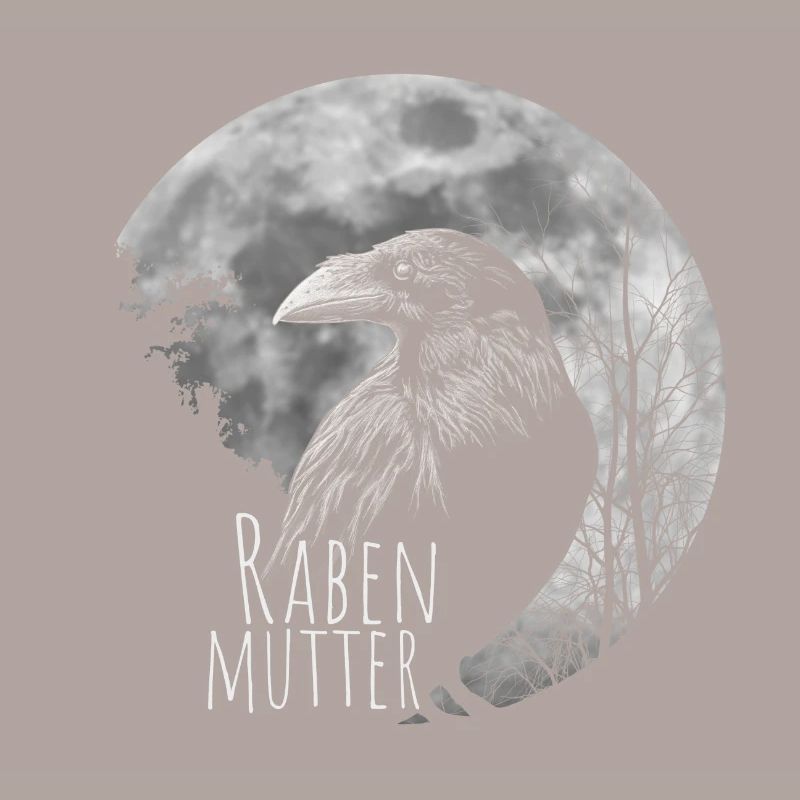 Rabenmutter schwarze Gothic Mutter Muttertag Krähe