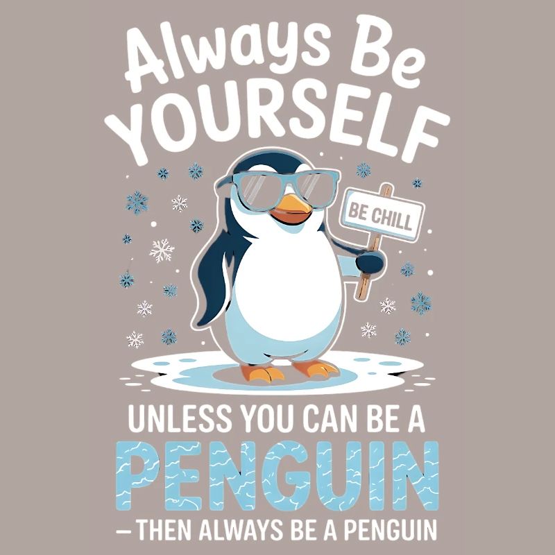 Sei immer du selbst, es sei denn, du kannst ein Pinguin sein