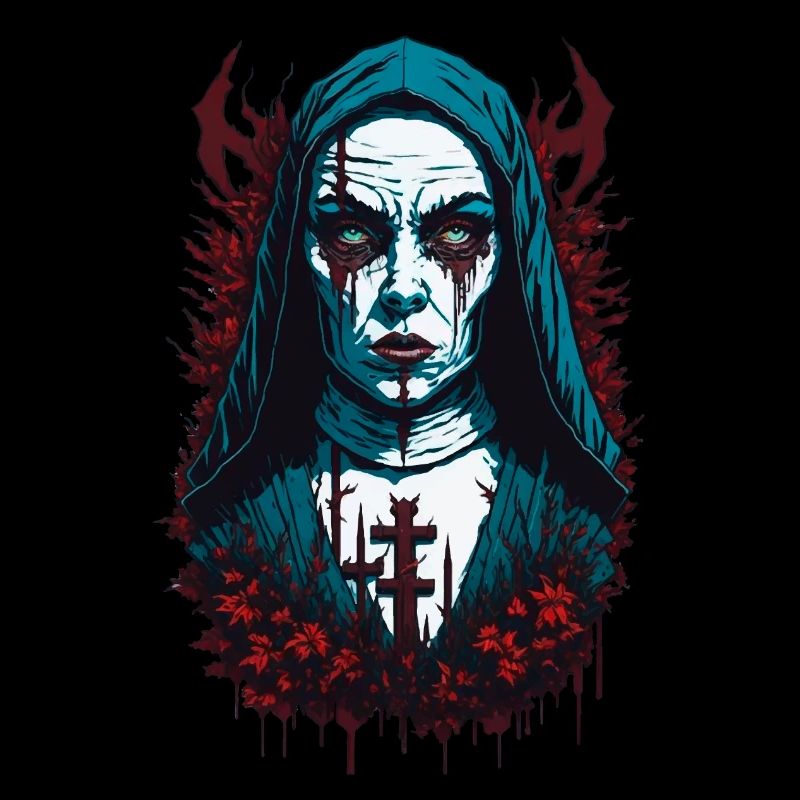 Horror Nun Halloween Creepy