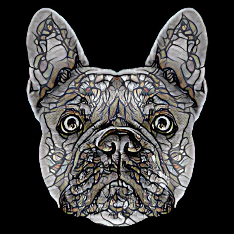 Français Visage de bouledogue