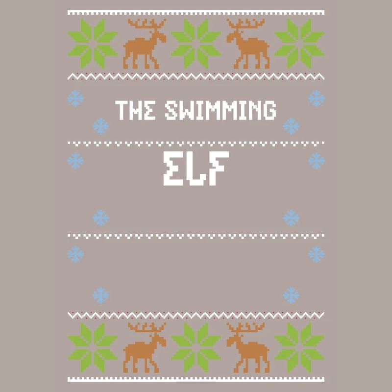 The Swimming Elf - Ugly Christmas