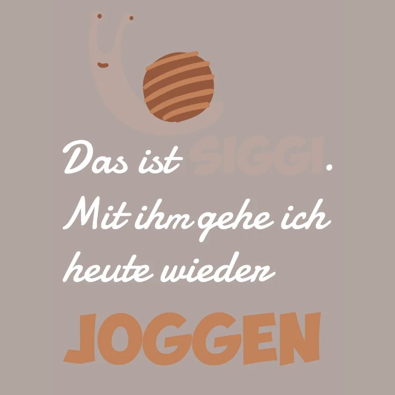 Ich gehe heute mit einer Schnecke joggen Geschenk