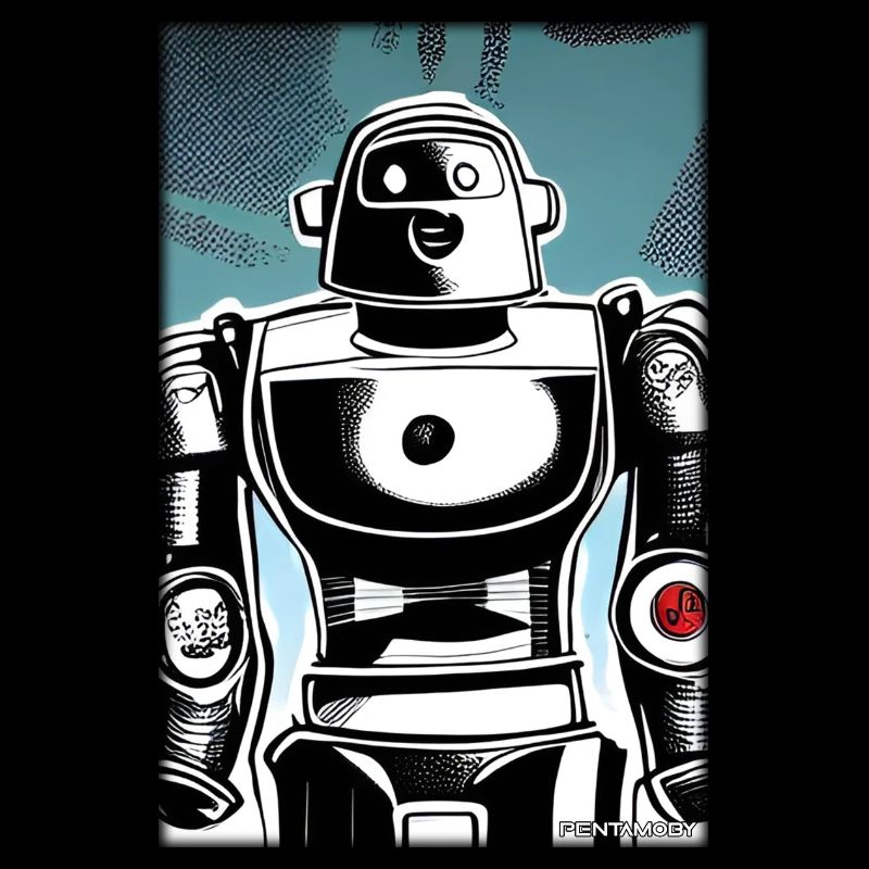 Roboter Comic Zukunft Cyborg Maschine Technik