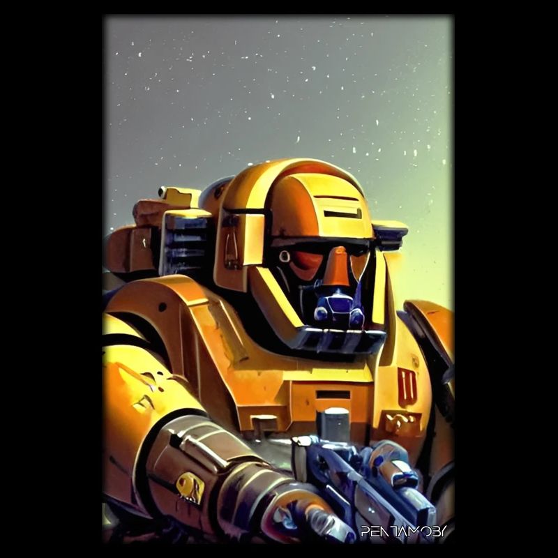 Kampfbot Roboter Supersoldat Maschine Krieger