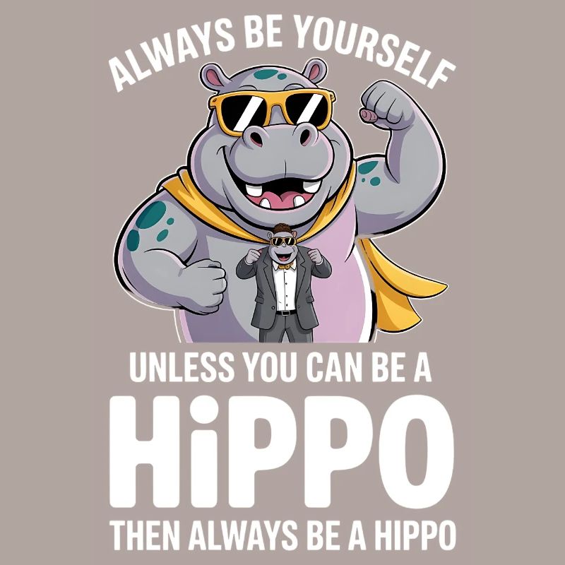 Sei immer du selbst, es sei denn, du kannst ein Nilpferd sein