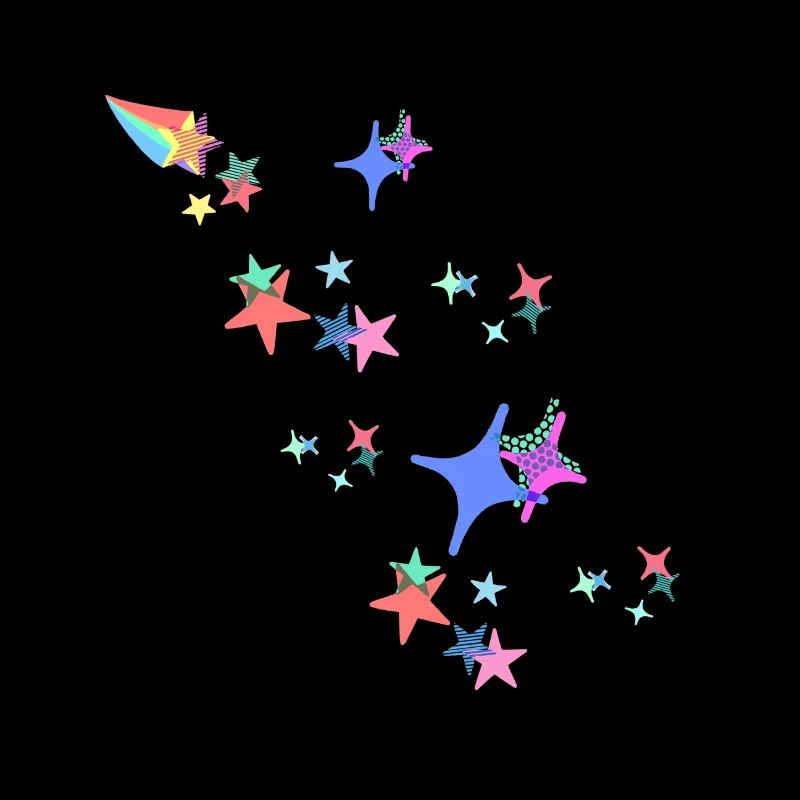 Sterne,stern, bunte Sterne, comic