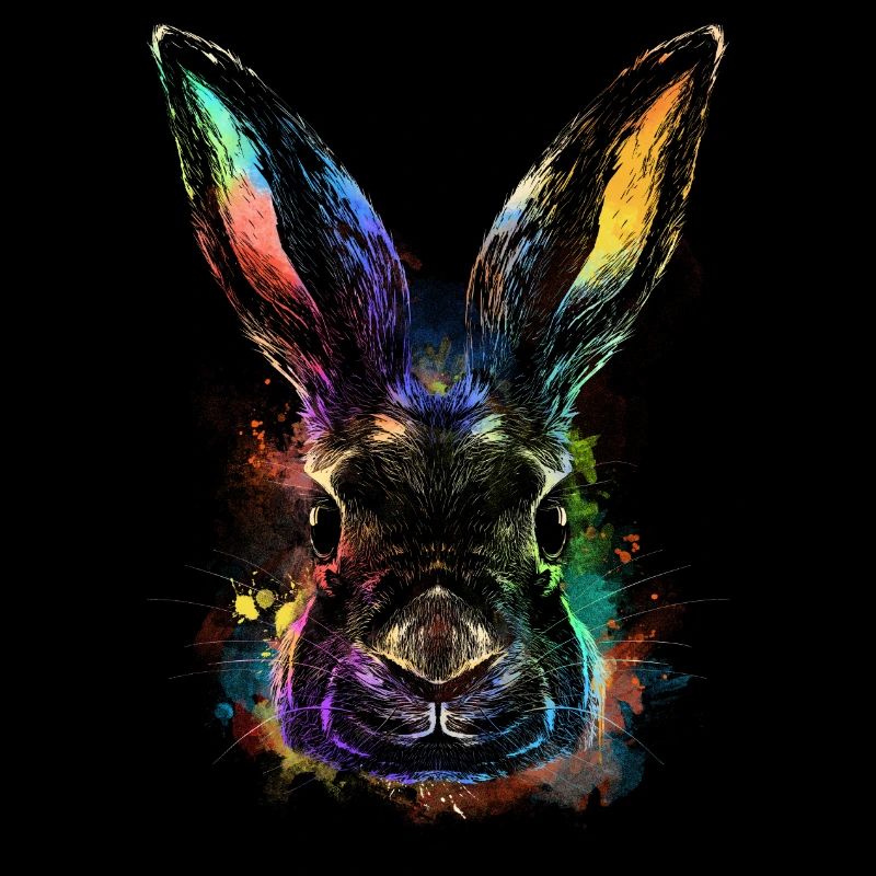 Colorful Rabbit Rabbit Face Rammler Rabbit Rabbit Breeding