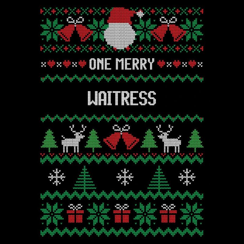 Une serveuse joyeuse