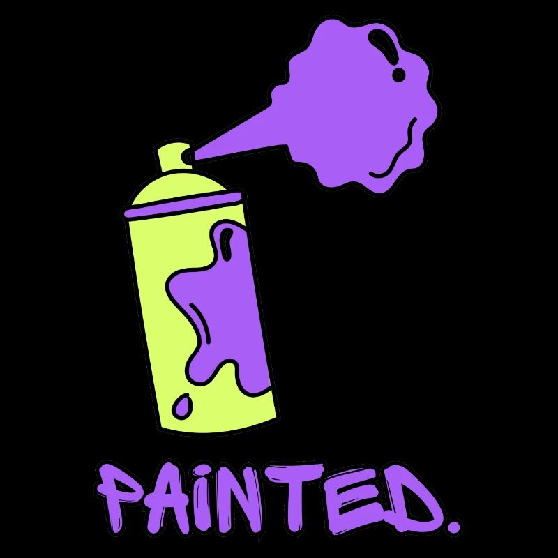Painted - Grün/Lila