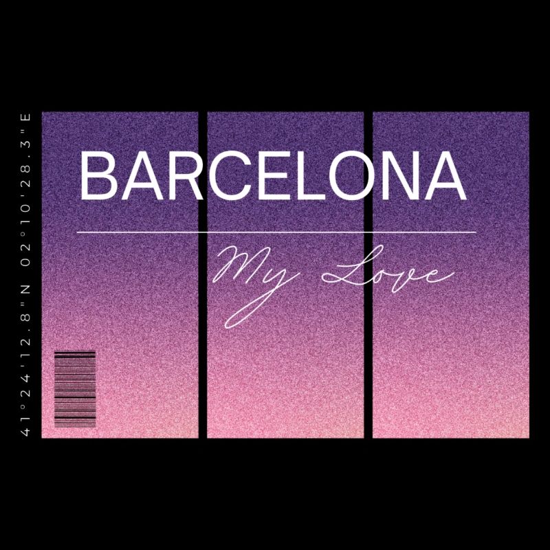 Barcelone, mon amour. Souvenir AVEC données GPS