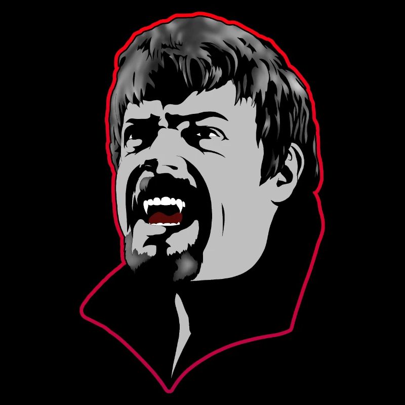 Ein hungriger Vampir Mann - rot