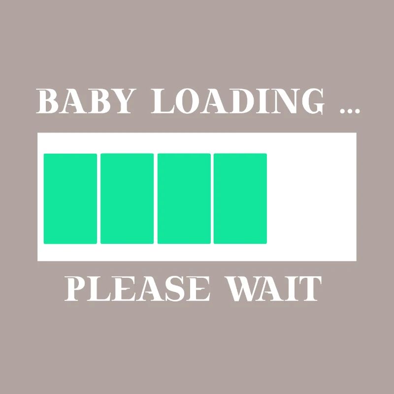 Baby loading please wait Geschenkidee schwanger