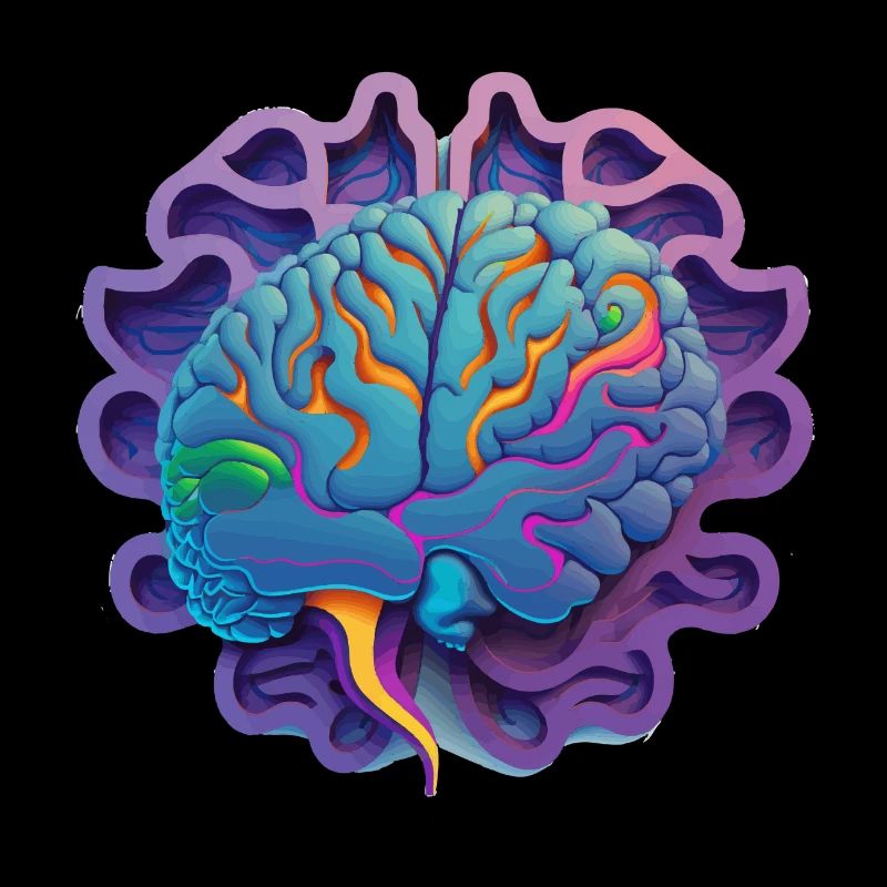 purple brain Geschenk