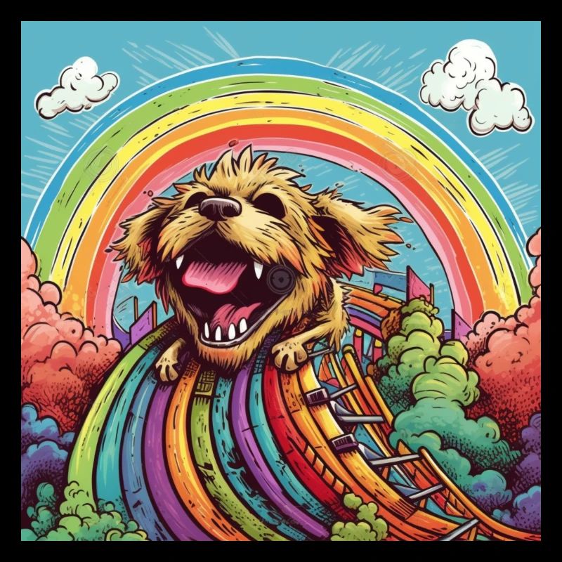 Funny LSD - freaky dwarf - Dog on Rollercoster 1