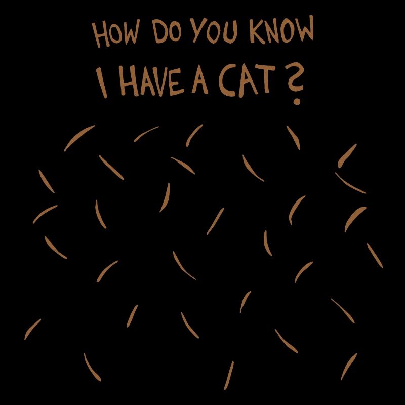 Comment savez-vous que j’ai un chat (poils de chat brun)