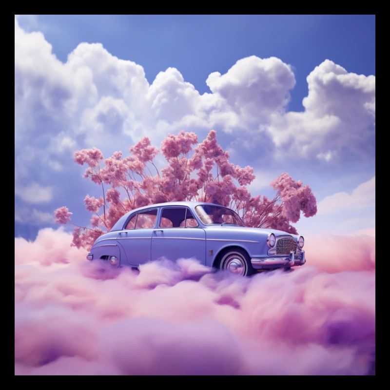 Auto über den Wolken