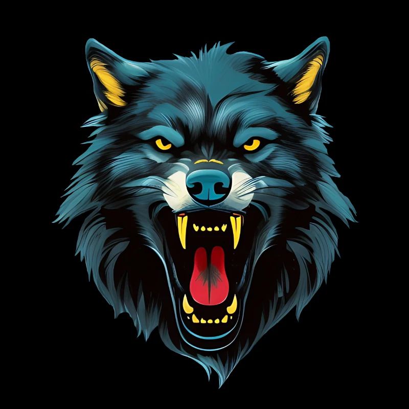 wütender Wolf