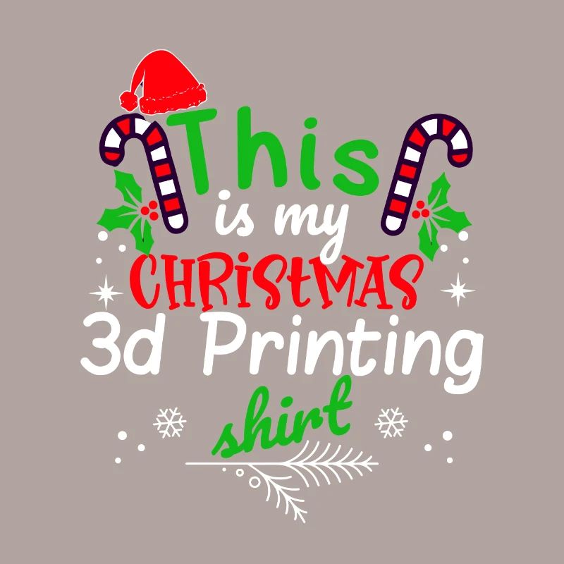 C’est ma chemise d’impression 3D de Noël