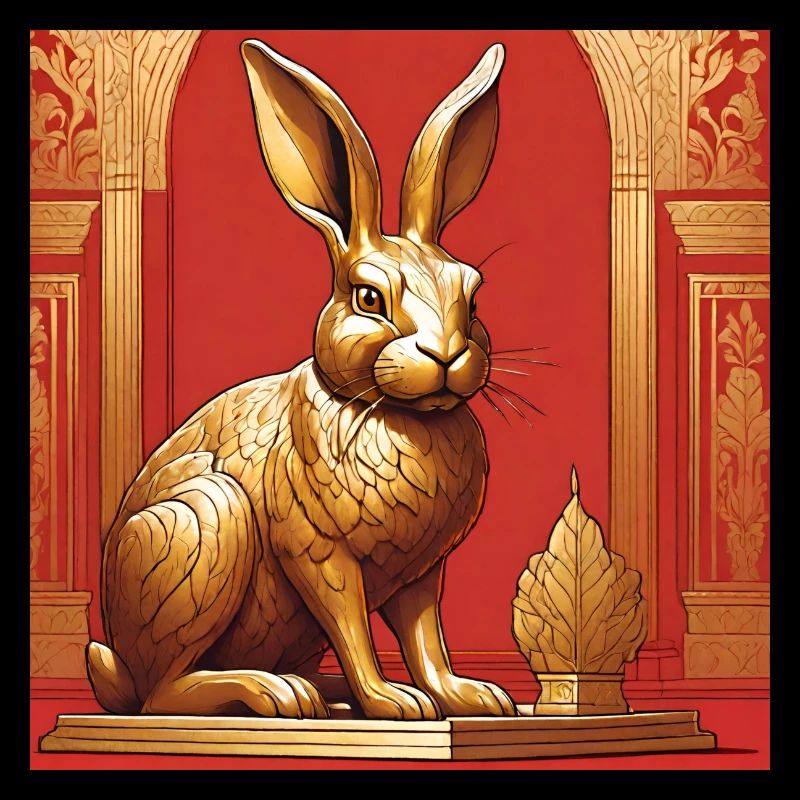 Goldener Hase