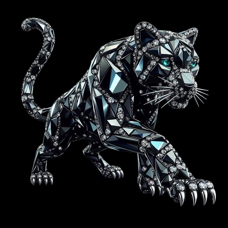 Chat Chat Cristal Noir