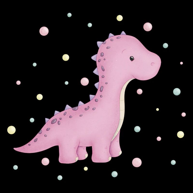 Dino Girl avec des points