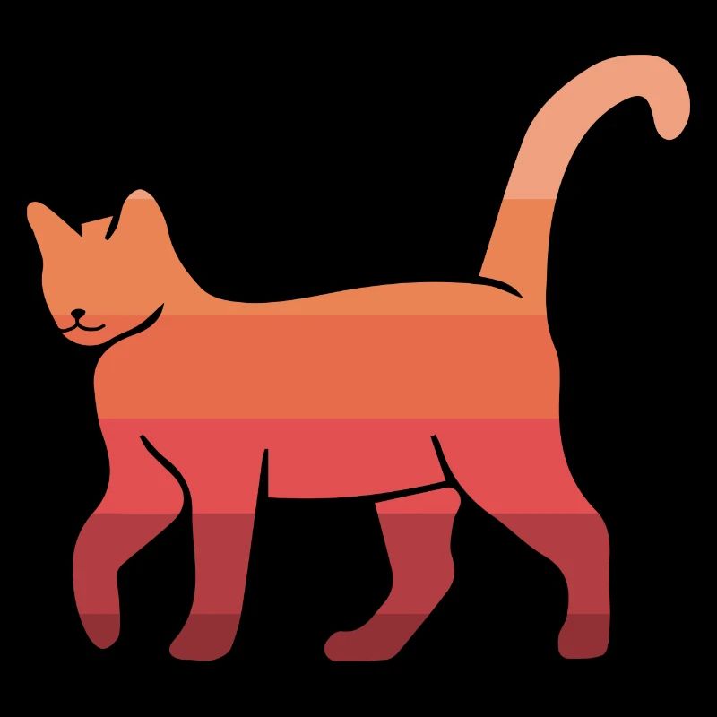 Chat chat rétro chat chat enfants chat miau