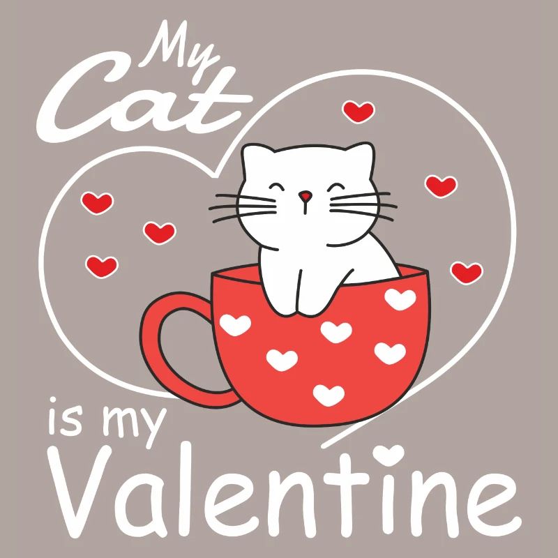Saint-Valentin Mon chat est mon chat de la Saint-Valentin