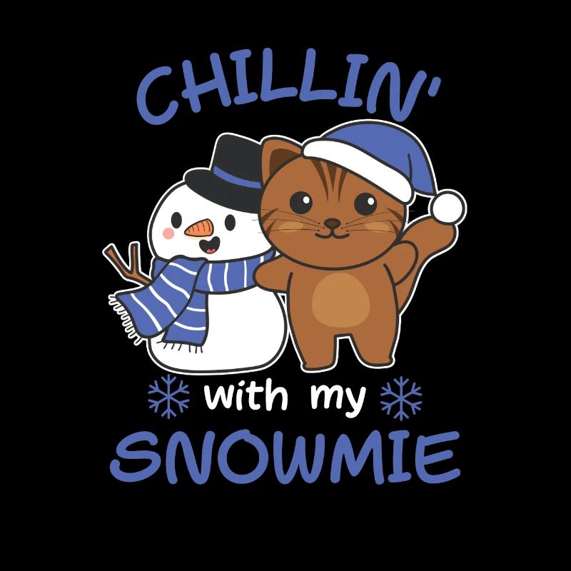 Chat Chillin avec mon schneemann snowmie