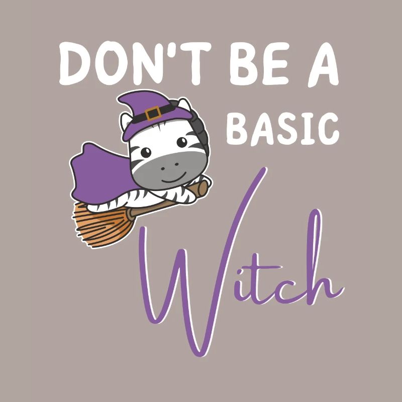 Zebra Halloween Hexen don't be a basic witch