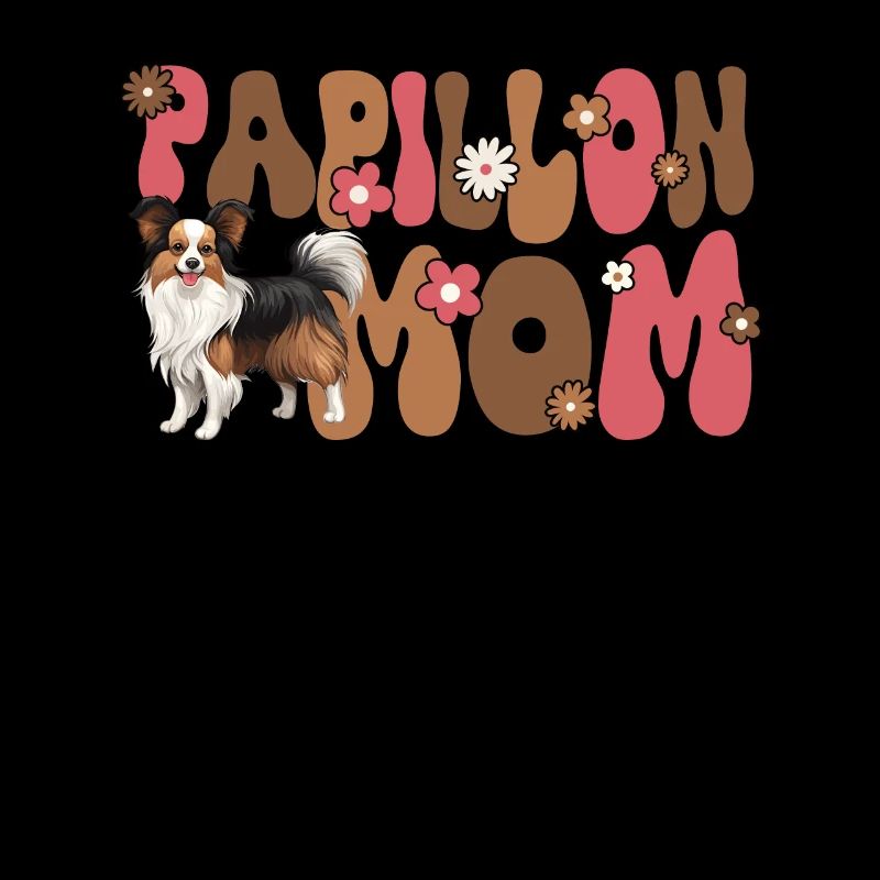 Continental Miniature Spaniel Groovy Papillon maman
