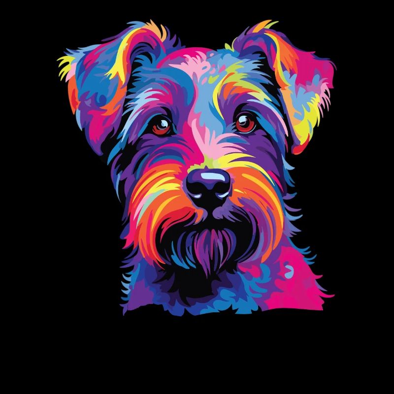 Aquarelle coloré Czech Terrier