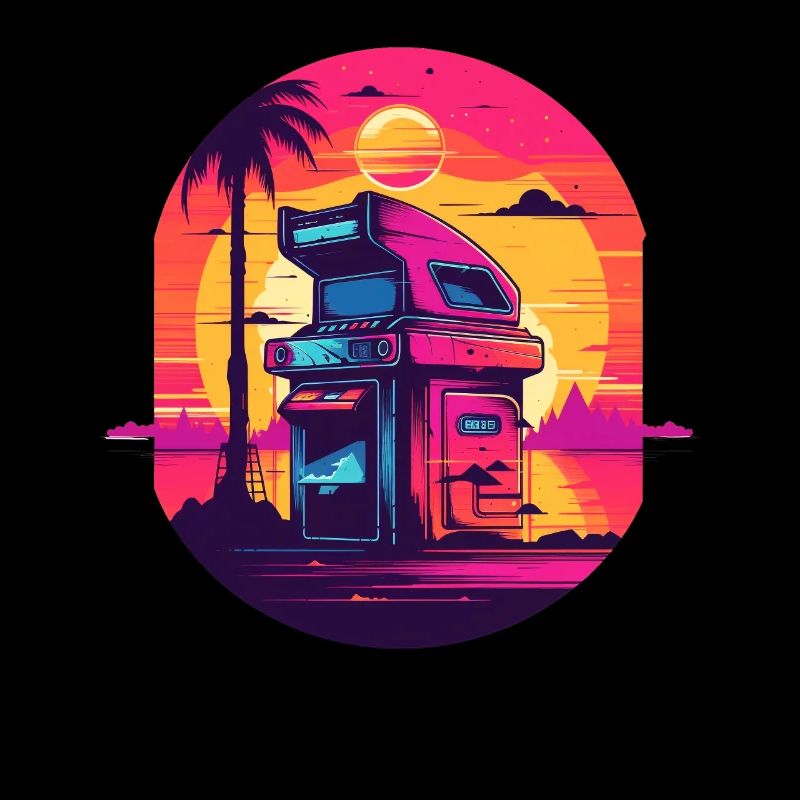 Game Over Arcade-Stil Retro Konsolen-Controller