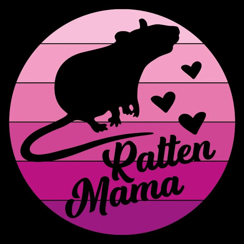 Ratten mama Tier Spruch Geschenk