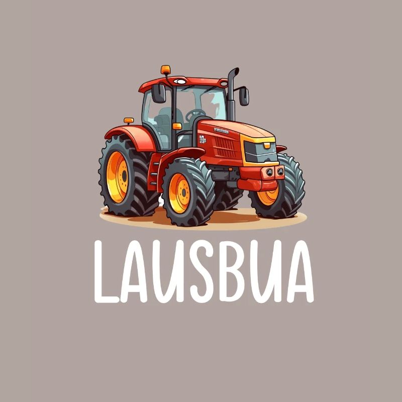 Lausbua Traktor Bayerischer Dialekt Herren