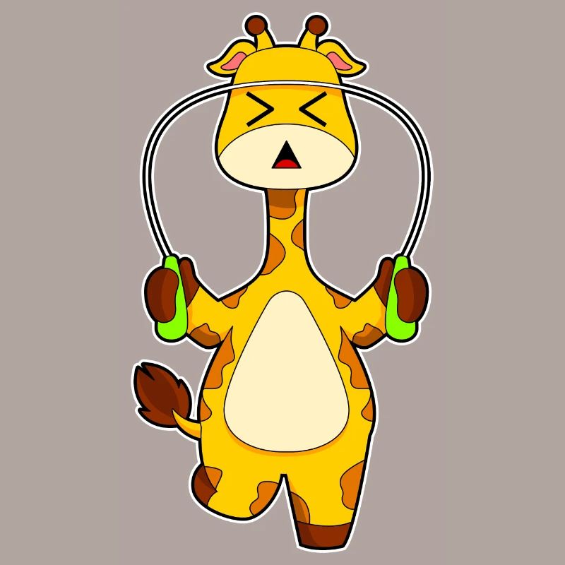 Giraffe Seilspringen Springseil