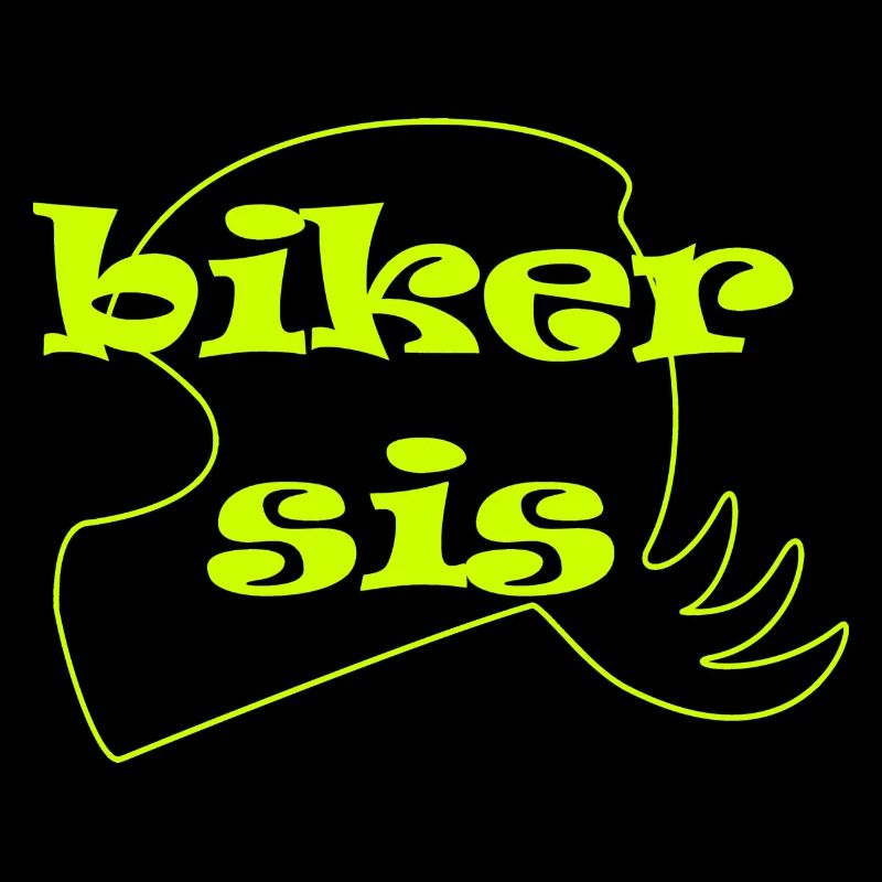 biker sis neon yellow