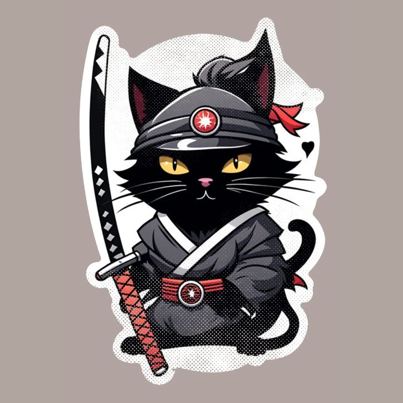 Ninja Katze - Samurai Kätzchen