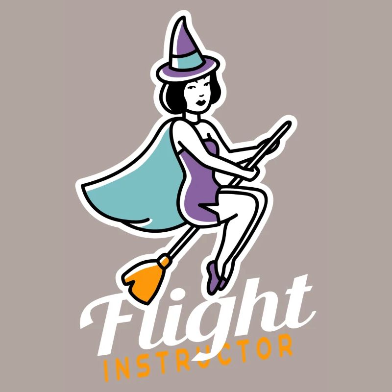 Halloween Witch Flight Instructor