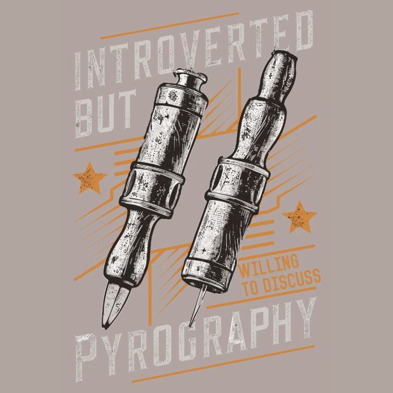 Introverti mais prêt à discuter de pyrogravure