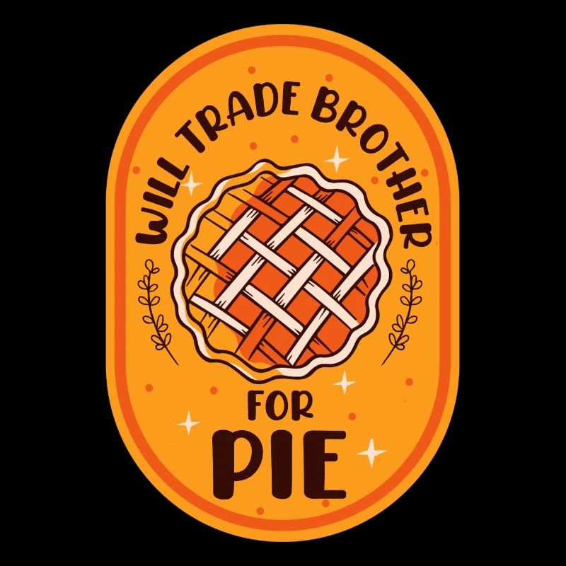 Funny Pumpkin Pie Brother Cake Lover
