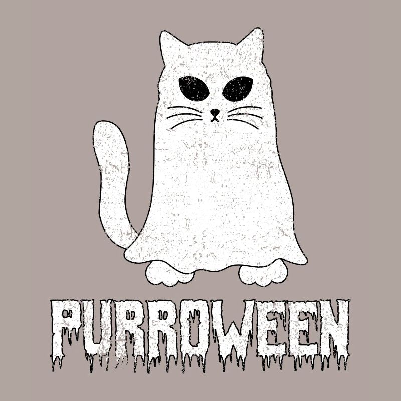 Purroween, Spooky Halloween Ghost Cat