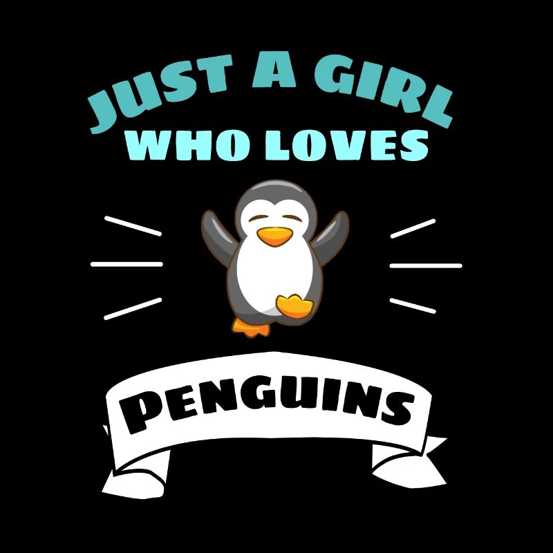 Nur ein Mädchen das Pinguine liebt Zootier Pinguin