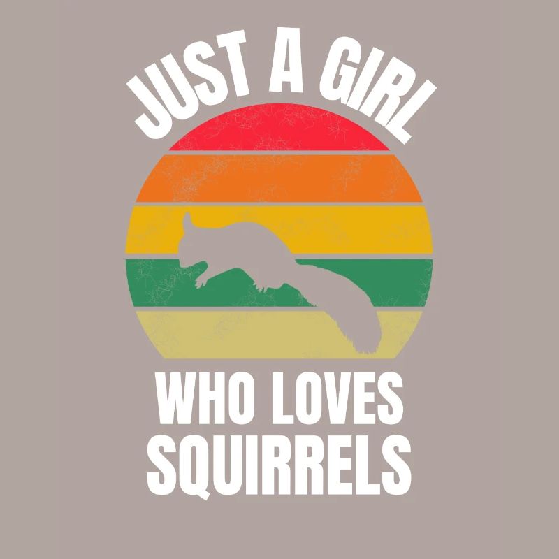 Retro Eichhörnchen Mädchen