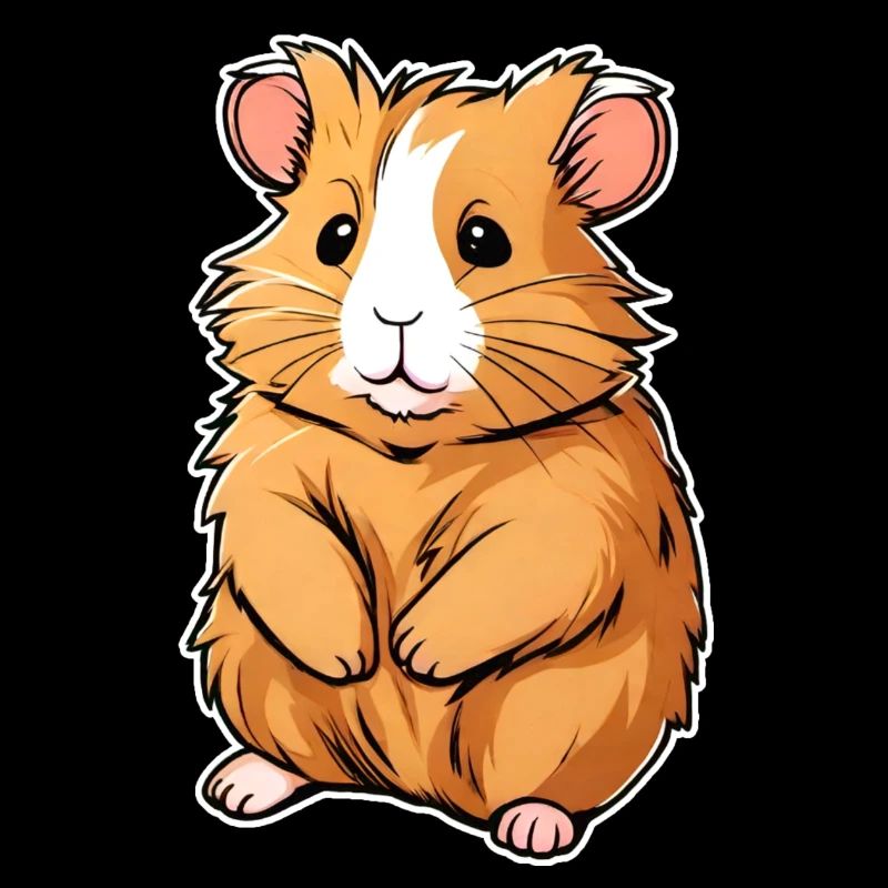 Hamster doré mignon
